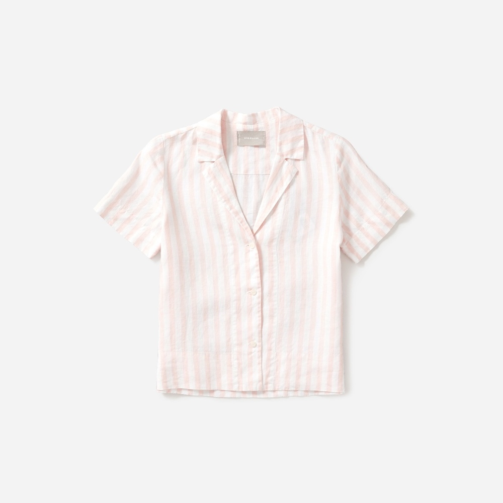 Women's Everlane Linen Short Sleeve Shirt